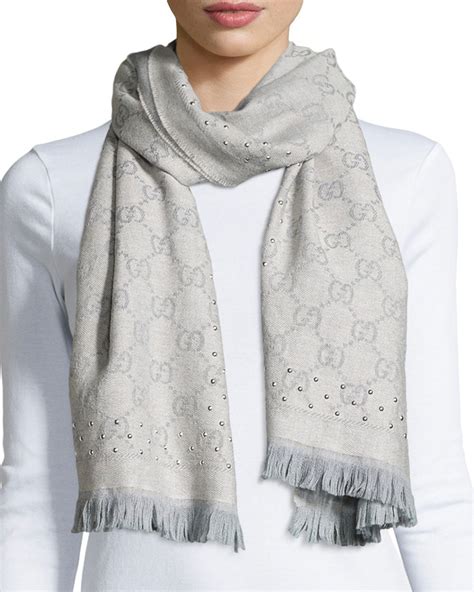 gucci logo scarf zappos luxury|Gucci scarf unisex.